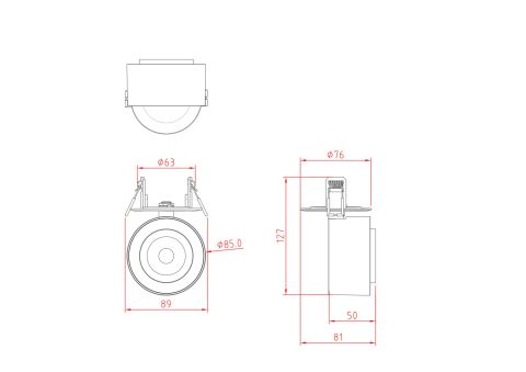 Потолочный светильник Technical C063CL-L12B4K