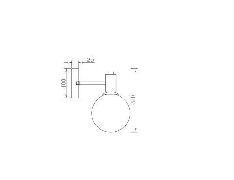 Настенный светильник (бра) Freya FR5175WL-01BS