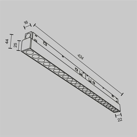 Трековый светильник Technical TR031-4-24WTW-DD-B