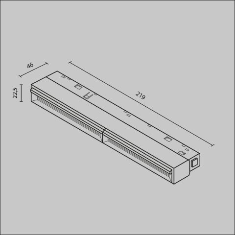 Трековый светильник Technical TR106-4-12W-DS-W