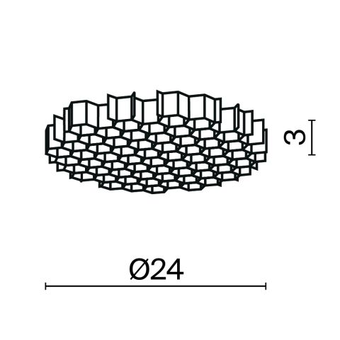 Комплектующие для светильника Technical HoneyComb-D24