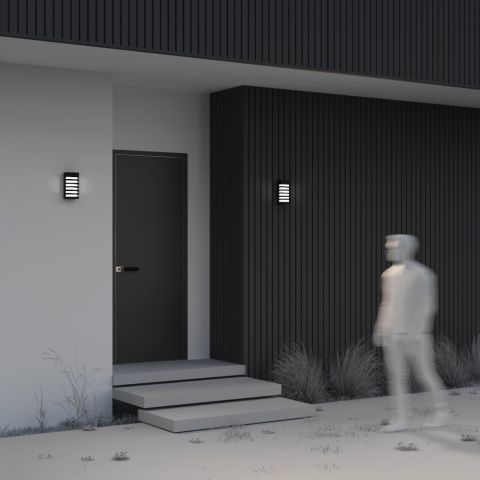 Уличный настенный светильник Outdoor O034WL-01B