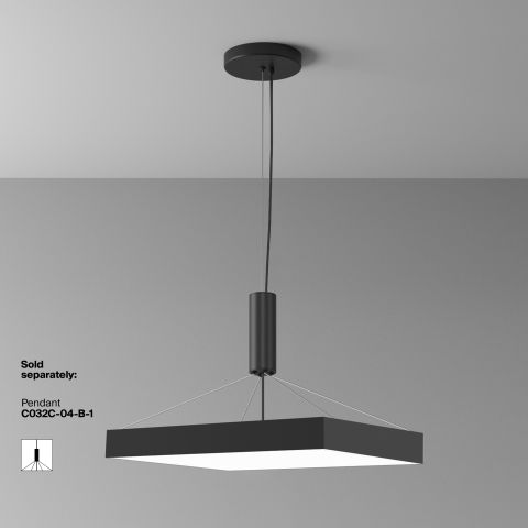 Потолочный светильник Technical C032CL-90W4K-SQ-B