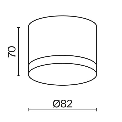 Потолочный светильник Technical C087CL-GX53-W