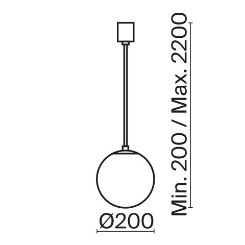 Подвесной светильник Maytoni P039PL-5W4K-20-B