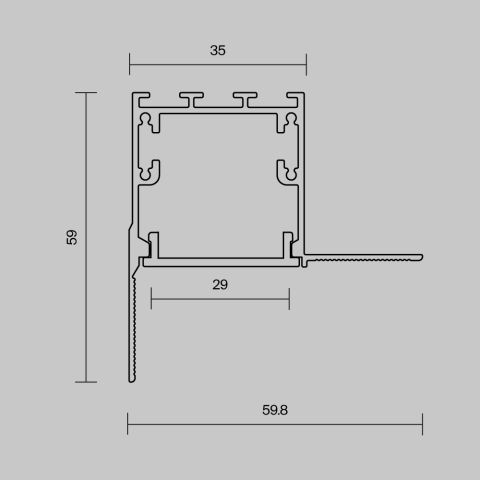 Профиль Led Strip 636014