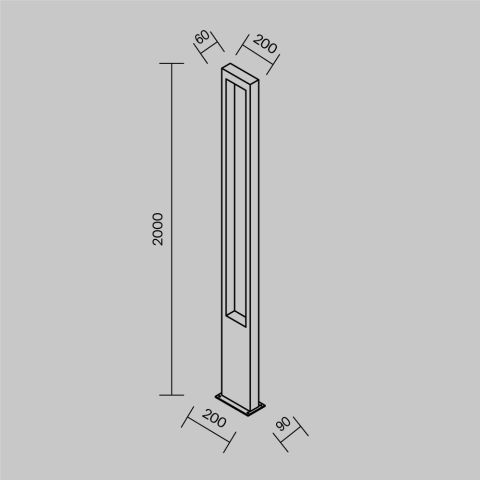 Садово-парковый светильник Outdoor O425FL-L25GF