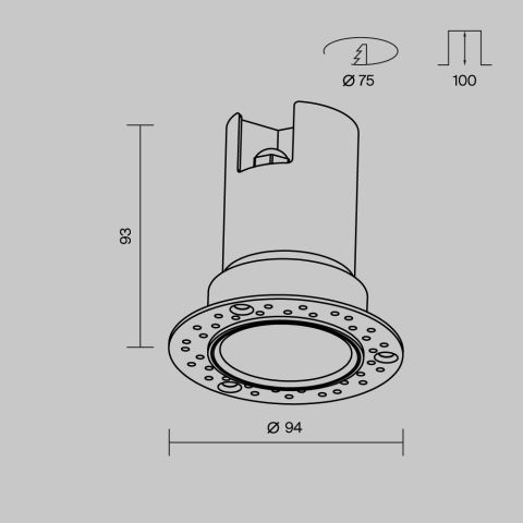 Уличный потолочный светильник Outdoor O501DL-L10B3K