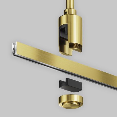 Комплектующие для систем освещения с токоведущими элементами Technical TRA159C-B1-BS