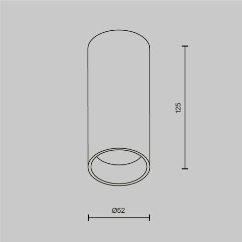Потолочный светильник Technical C056CL-L12W4K-W-PT