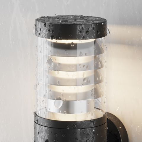 Уличный настенный светильник Outdoor O439WL-L12GF3K