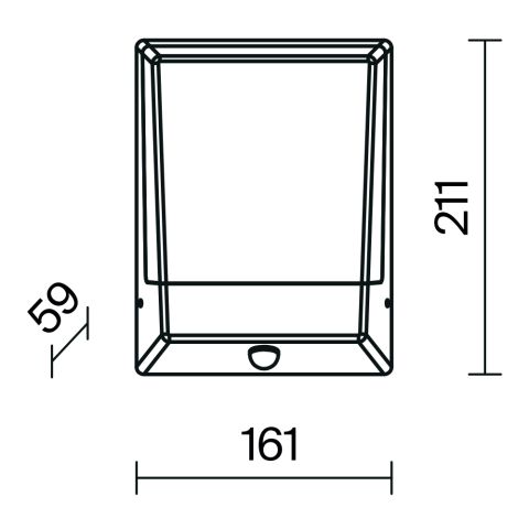 Уличный настенный светильник Outdoor O448WL-L9GF3KSR