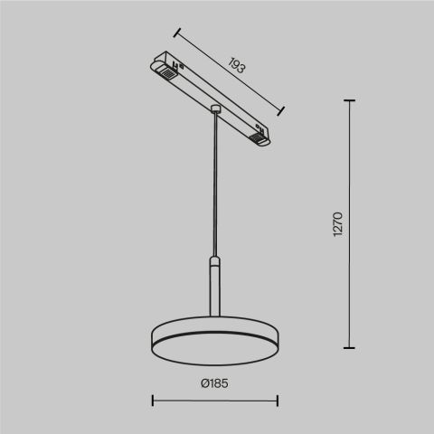 Трековый светильник Technical TR123-2-15W3K-B