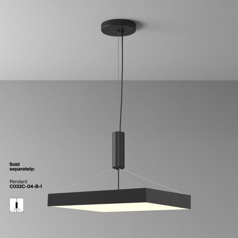 Потолочный светильник Technical C032CL-90W3K-SQ-B