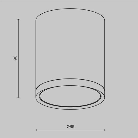 Потолочный светильник Technical C086CM-GX53-MRD-BW