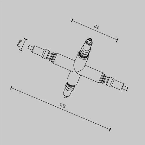 Комплектующие для систем освещения с токоведущими элементами Technical CA008TX-B