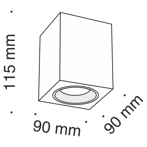 Потолочный светильник Technical C013CL-01W