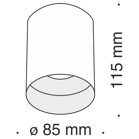 Потолочный светильник Technical C014CL-01W