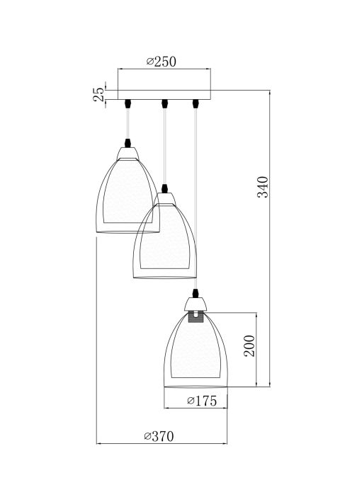 Подвесной светильник Freya FR5375PL-03CH2