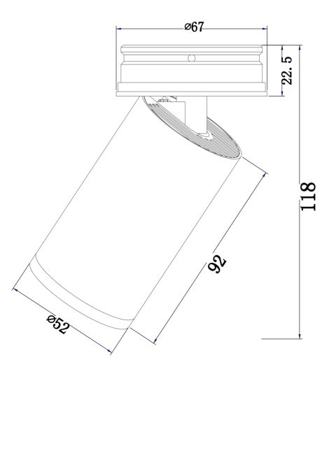 Потолочный светильник Technical C058CL-01B