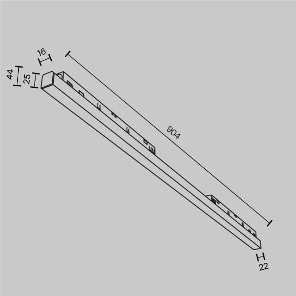 Трековый светильник Technical TR030-4-30WTW-DD-B