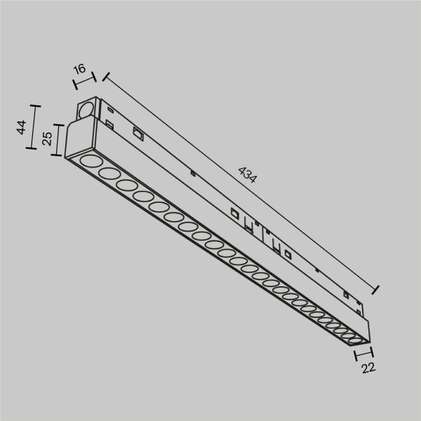 Трековый светильник Technical TR031-4-24WTW-DD-B