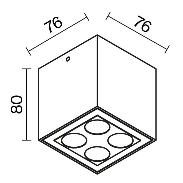 Уличный потолочный светильник Outdoor O309CL-L8GF3K