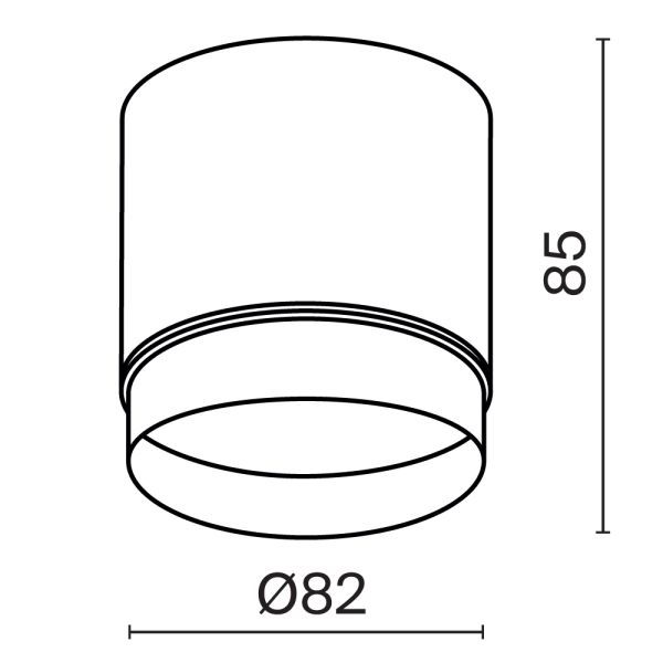 Потолочный светильник Technical C088CL-GX53-B