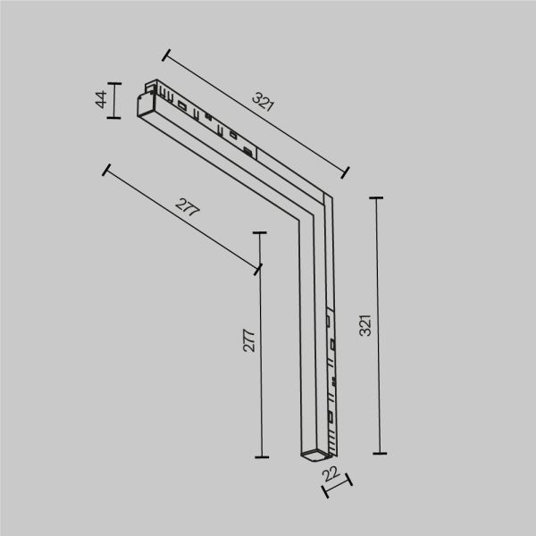 Трековый светильник Technical TR102-24W-DS-W