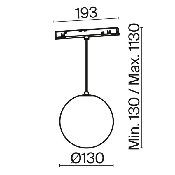 Трековый светильник Technical TR039-4-5WTW-DD-B