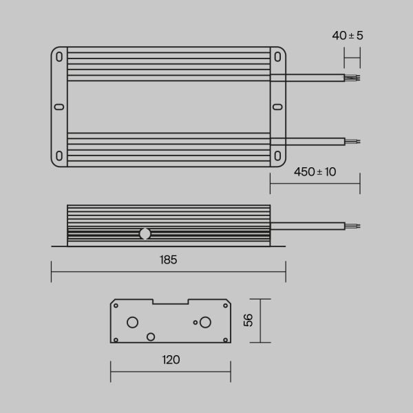 Источник напряжения Technical PSL008-480W-48V-IP67