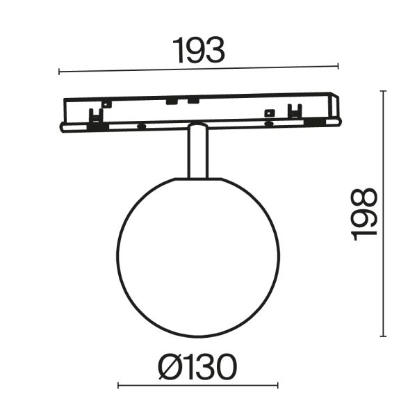 Трековый светильник Technical TR038-4-5WTW-DD-B