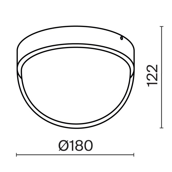 Уличный потолочный светильник Outdoor O438CL-L12GF3K