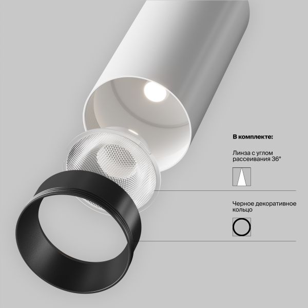 Трековый подвесной светильник Technical TR041-2-12W4K-W