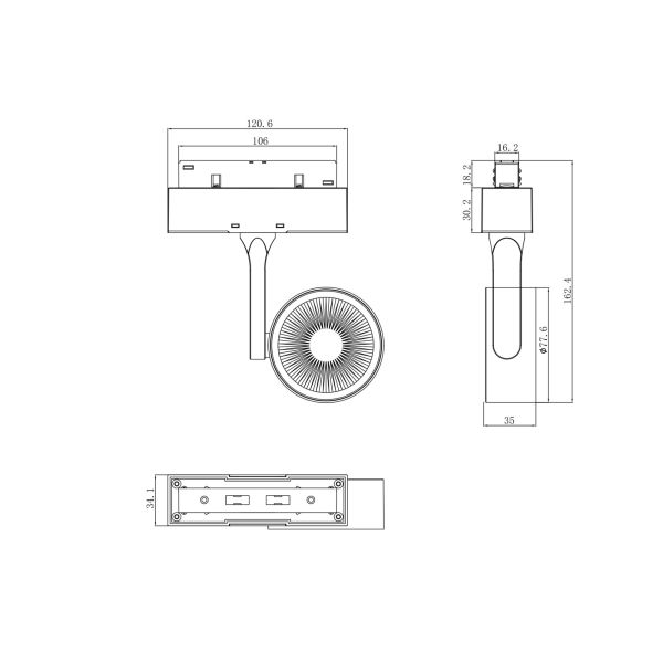 Трековый светильник Technical TR024-2-10W3K