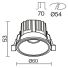 Встраиваемый светильник Technical DL058-7W3K-BS