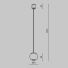 Трековый подвесной светильник Technical TR165-1-8W3K-M-B