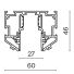 Шинопровод встраиваемый для натяжного потолка Technical TRX034-SCH-422B