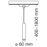Трековый светильник Technical TR008-1-GU10-B
